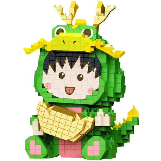 
KEPIN Jijia 2024 Dragon Year Cherry Maruko tiny particles assembled building blocks toys for children and girls boys birthday gifts Cherry Maruko - Blessings - 692pcs
