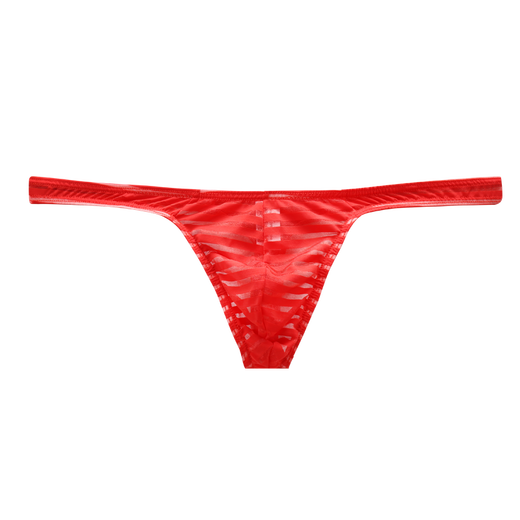 Jiaomei Wangduo Men de sous-vêtements pour hommes String en maille, lumière sans marque et trousseurs en T sec, gros sacs, string exposé à la hanche à la hanche, vert m