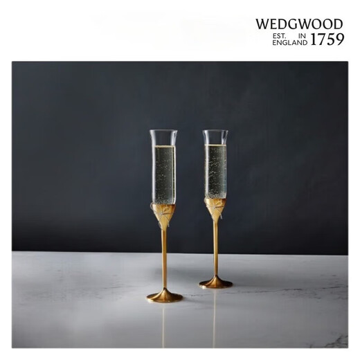Wedgwood 11.11 Guaranteed Wedding Gift VeraWang Love Knot Rope Golden Champagne Glass Wine Glass