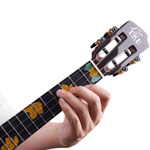 UKUuku尤克里里全单初学者小吉他26寸乌克丽丽ukulele叶知春夏秋冬 26英寸 叶知夏枫木全单圆角电箱