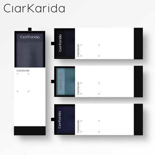 Clarkarida Men's Underwear Men's Ice Silk 100 Count High Quality Modal Breathable Skin Friendly Boxer Briefs Seamless Boxer Shorts Smooth Black + Royal Blue + Bean Green + Dark Gray 4 Pairs L 100-130Jin Jin is equal to 0.5kg