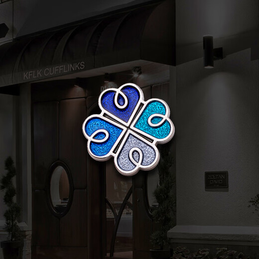 Kaflink's new brooch Wish Four Leaf Clover Badge Collar Button Collar Corner Button Men's and Women's Suit Suit Metal Badge Breast Buckle Gold Color Brooch - Wish Four Leaf Clover 1 piece