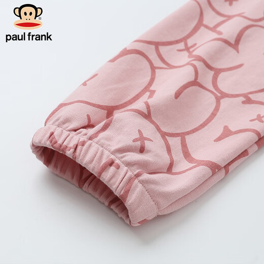 PAUL FRANK Big Mouth Monkey Couple Spring and Autumn Pajamas Women's Pure Cotton Long Sleeve Suit Cotton Fashion Printed Casual Women's Home Clothing