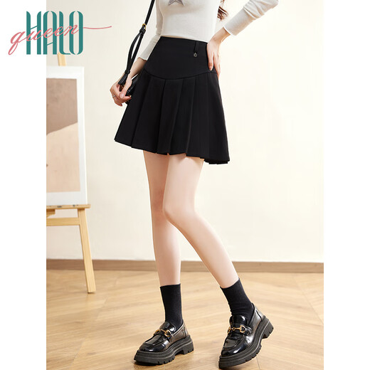 Halo Queen skirt women's new pleated skirt high waist slimming cover versatile A-line JK skirt short skirt H143B2004