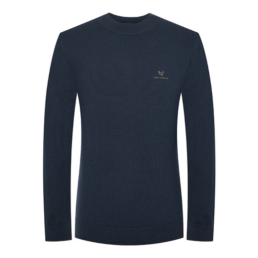 Annunciation Bird Round Neck Machine Washable Cardigan Men's Fashion Straight Bottoming Knitted Sweater KEBY243022U Carbon Gray 48