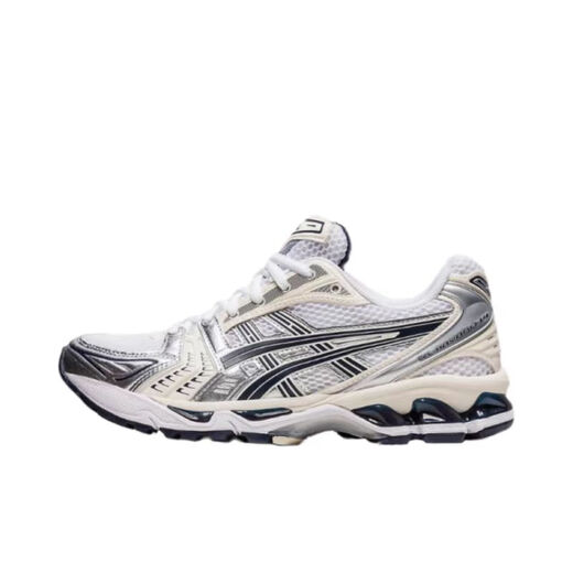 亚瑟士（asics）kayano14秋冬休闲运动鞋复古男鞋银侣跑鞋K14 1203A537-101【黄银色】 36