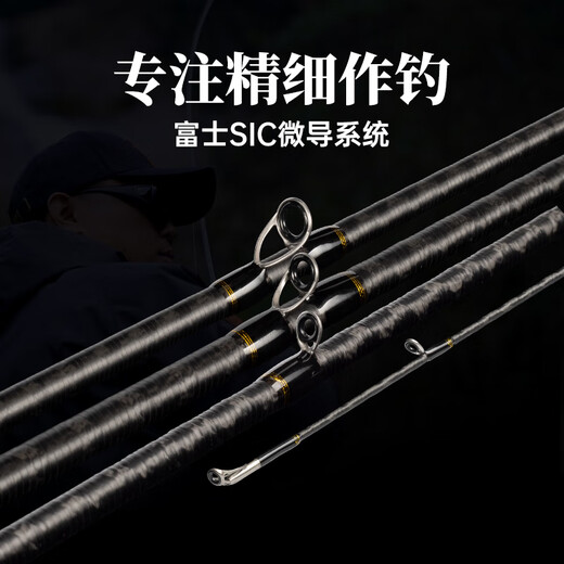 King Lure Rod Worma Hon Mandarin Fish Worm Rod Ajuste Super Rápido Guía de la barra competitiva Anillo Single Sección Dos Sección Varilla de señora 2.04m 2 Sección - Manejo de pistola - C682M