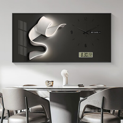
Chengzi Light luxury abstract large-size electric meter box decoration painting mute household perpetual calendar with watch cover distribution box hanging painting JD138.95 perpetual calendar + watch/black hand 120*60 (cover 110*50) lift cover support rod black frame