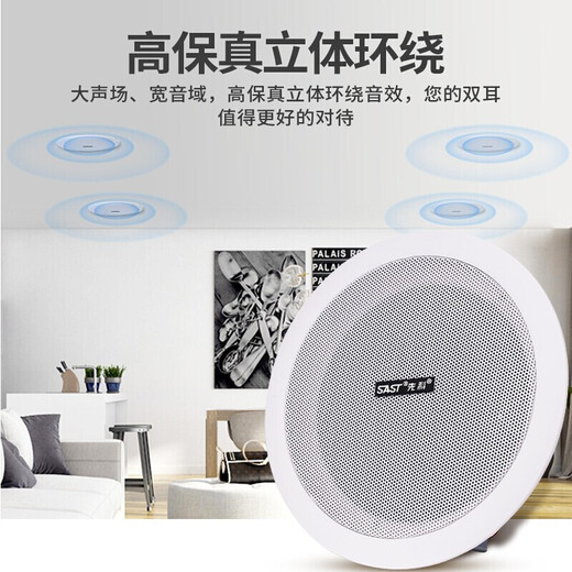 
SAST SA-5016 ceiling speaker set store ceiling ceiling background music public broadcast amplifier audio system home speaker combination one drag four