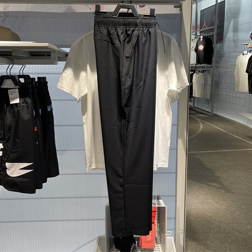 Nike (NIKE) official website store sports pants men's pants spring new casual pants woven breathable loose straight pants trousers DM6627-010 black S
