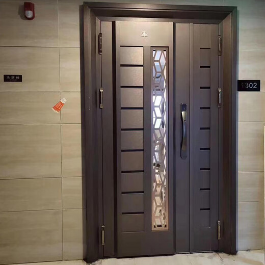 JRB家瑞堡韩式简约防盗门通风门入户门进户门中户带透气窗门中门单门子母门 款式1【每平方】