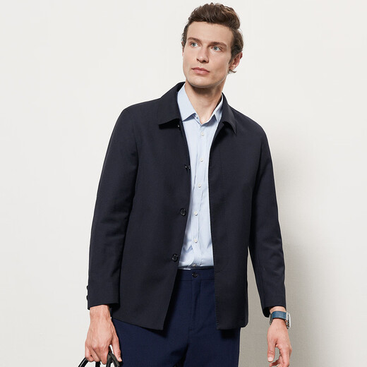 Shanshan Jacke Herren Frühlings- und Herbst-Revers sind knusprig und reibungslose administrative Kader-Kader-Männer mit hoher Dichte.