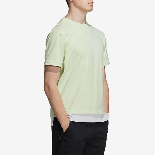 ADIDAS/阿迪达斯2022夏季假两件圆领男子短袖 HE9923 【亚洲码】 L