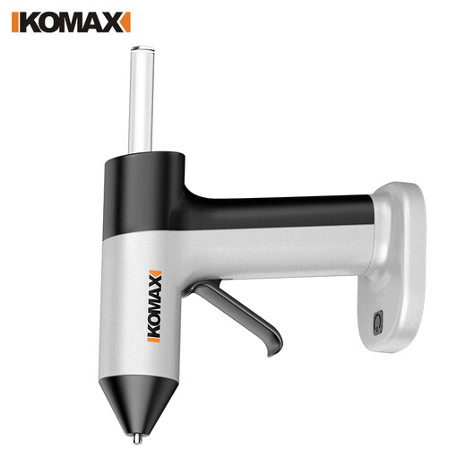 Komax lithium electric hot melt glue gun handmade glue stick household small hot melt glue gun wireless industrial grade high power advanced gray lithium electric glue gun + 30 glue sticks