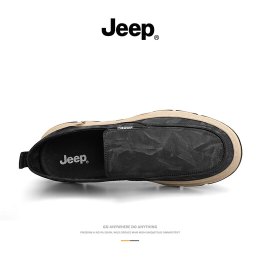 Jeep Men's Shoes Summer 2025 Nuevos zapatos de lienzo para hombres de suela suave y transpirable para hombres, zapatos de hombres perezosos modernos 39