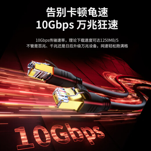 Value Meter sieben Netzwerkkabel Cat7 Pure Copper Shield 8-Core Twisted Pair Cable Engineering Grad 10 Gigabit Network Verbindungskabel Computer Haushalt Fertiger Produkt Jumper Schwarz 2M ZL-7020BKP
