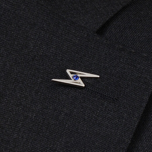 Kamallun (KAMALUN) brooch men's high-end silver lightning small collar pin collar buckle pin suit pin suit badge accessories for boyfriend lightning brooch + brand gift box [no lettering]