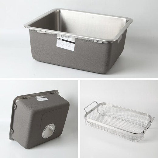 Kohler Kitchen 304 Fregadero de acero inoxidable Cuenca Prou ​​hogar debajo del mostrador Pequeño plato de placa de un solo fregadero 3884t Un solo ranura 3884T + grifo rotativo de un solo mango 8608