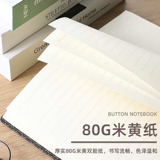 Xitong High-End B5 Notepad Leder Retro Business Office Schreibweichleder Notebook mit Schnalle Creative Dicked Tagebuch kleines Notizbuch A6/48K-826 Schwarz