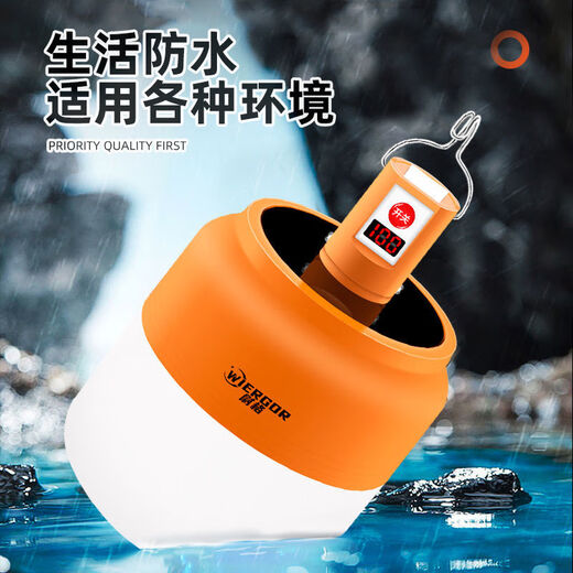 Vinoa Rechargeable Bulb Night Market Stall Light Super Bright LED Home Power Outage Emergency Outdoor Wireless Mobile Stall Lighting Super Bright 380w Standard Model + (Three Levels Adjustable)