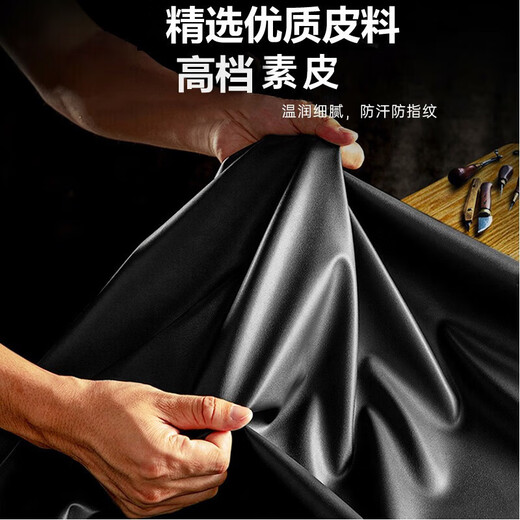 山居雪【匠心臻品】华为matex6手机壳典藏版翻盖式视窗华为保护套全包防摔真素皮商务 黑色 华为matex6