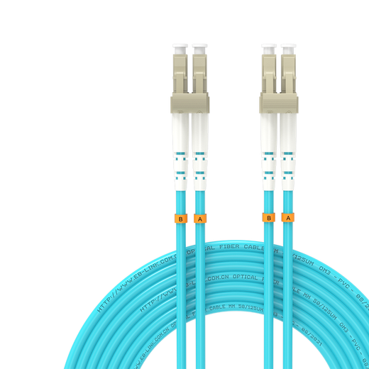 EB-Link-Telekommunikations-LC-LC-gepanzerte OM3 10 Gigabit Multimode Dual-Core 10G-Faserfaser-Jumper OM4 Duplex-Schwanzfaser-Anti-Bite und Zug-Resistant-Komprimierung gepanzerte 10 Gigabit-Multi-Mode-Dual-Core-OM3 20 Meter