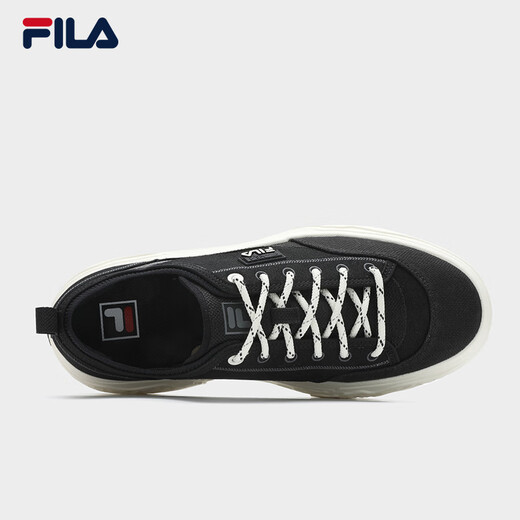 
FILA official men's shoes ROCK modern canvas shoes 2024 summer new fashion casual shoes sports shoes black-BK 42