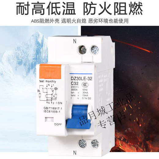 Air switch DPN small circuit breaker leakage protector DZ30LE-32 1P 10A-32A 20A 1P+N