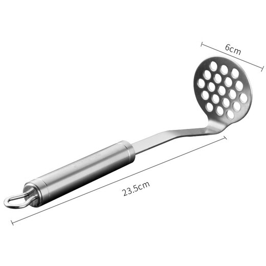 Olodo potato masher 316 stainless steel masher food pressing and rolling artifact household baby food supplement gadget upgraded to 316 antibacterial grade potato press