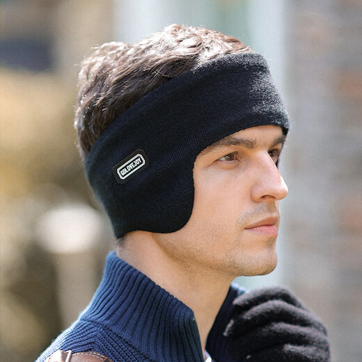 Glo-Story-Ohrschützer für Männer und Frauen Winter Ski-Ohrschützer für Männer Outdoor Sport Radfahren Windschutz doppelten warm warm montierten Ohrschernungen Met944141 Schwarz