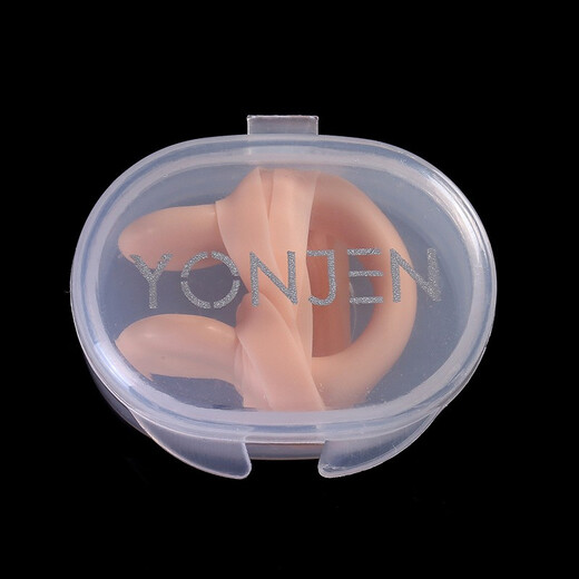 YONJEN swimming professional silicone nose clip, steel wire rope nose clip, not easy to lose, comfortable to wear, unisex, Y1827 preferred five-piece nose clip set (with earplugs)