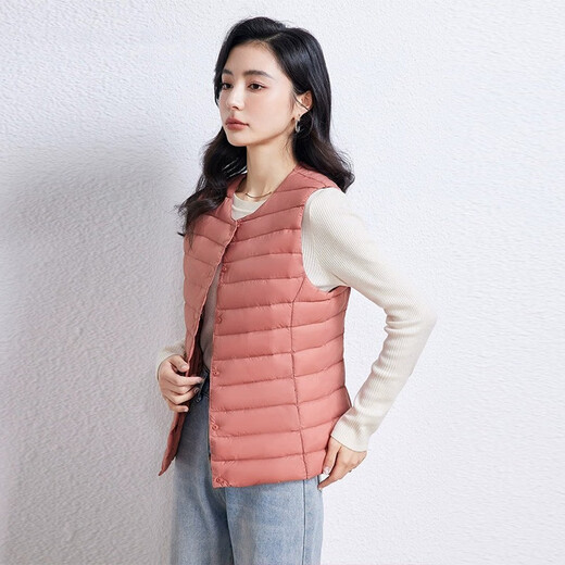 YAYA (YAYA) off-season down jacket for women in autumn and winter new style lightweight slim fit down vest slim liner vest top KX off-white M 160
