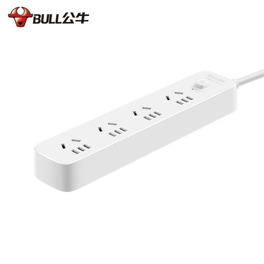 Bull (BULL) new national standard socket/wire board/plug/row plug/wire board/drag board 8-position main control switch 1.8 meters GN-R5440