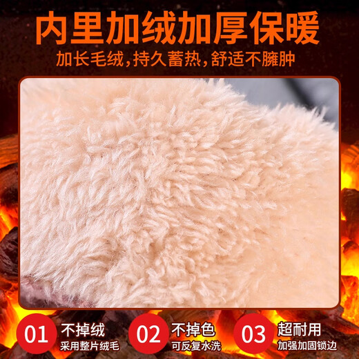 Pull-back woolen gloves for men and women in winter thickened velvet to keep warm and cold-proof touch screen outdoor cycling non-slip and wind-proof knitted gloves