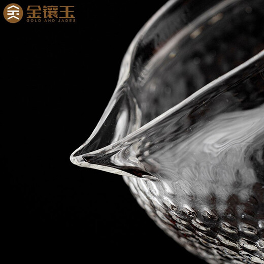 Gold inlaid jade glass fair cup kung fu tea set tea cup tea sea accessories tea set accessories wooden glass male cup