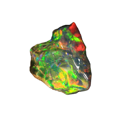 DRJEFUN Opal raw stone natural fire color opal raw opal crystal color treasure mineral crystal teaching department st10