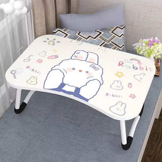 Zhuobo bed computer table folding table bed table desk student dormitory study table CZ01 round leg card slot cup holder