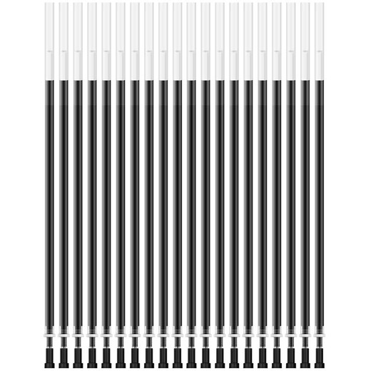 Deli 0.38mm full needle neutral pen refill, water pen signature pen substitute core 20 pieces/box A701 black