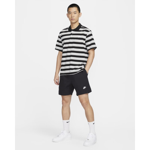耐克（NIKE）【劲浪体育】男子时尚百搭复古条纹翻领T恤FN3897-010 FN3897-010 S