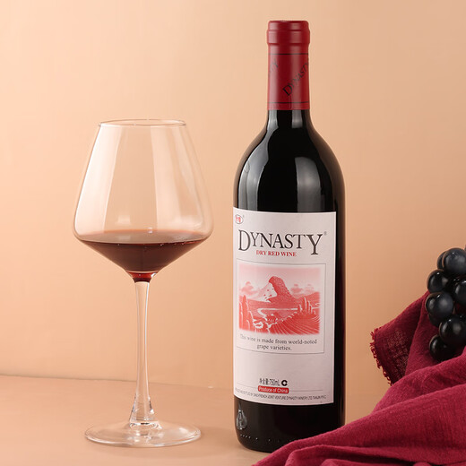 王朝（DYNASTY）津禧干红葡萄酒老皇朝国产红酒12度微醺佐餐口粮酒节日送礼自饮 750ml*6整箱超划算
