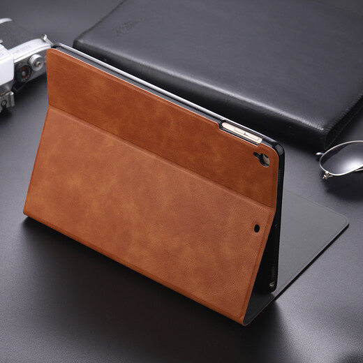 Xiaosu Adecuado para Apple iPad Case de protección iPad Tablet de cuero de cuero Pro Brown iPad5/A1474/A1475/A1476