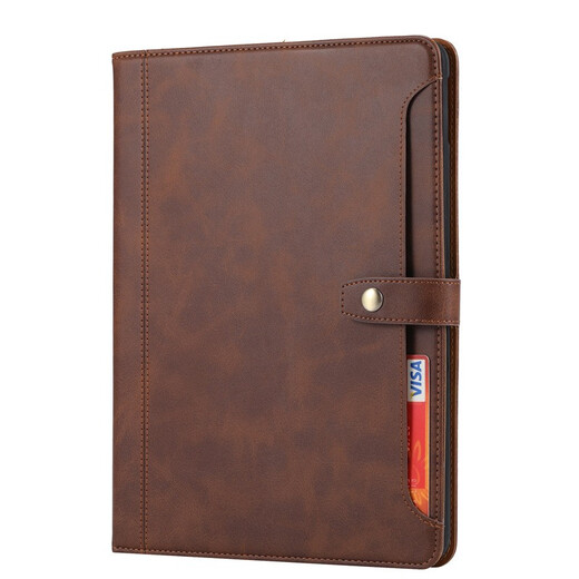 Jinhao (Jinhao) Apple iPad Pro Tablet -Schutz 12.9 Lederkartenflip Cover Hülle Stellplatz Air4 Räste Mini Retro -Kalb Leder Cover Black iPad Pro 11 Zoll 2018
