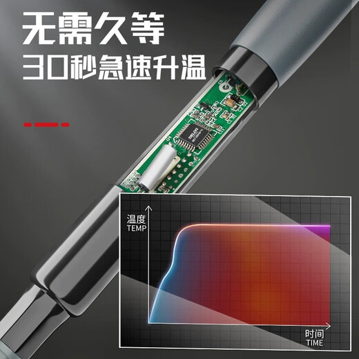 Delixi Electric Soldering Iron Household Set Tin Soldering Gun Electric Soldering Iron Small Electric Welding Pen Repair Welding Artifact Professional Grade Electric Iron 60w Temperature Adjustment-Speed Heat Constant Temperature Intelligent-7 Pieces-With Rack