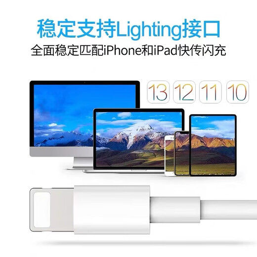 
Chunchun Apple data cable mobile phone charger cable PD fast charging plug 20W for iPhone 14 13 12118Xepcbook [1.0 meters] Apple data cable (2 packs)