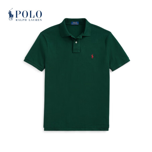 Polo Ralph Lauren 拉夫劳伦男装 经典款定制修身版型网眼Polo衫RL12200 300-绿色 XL
