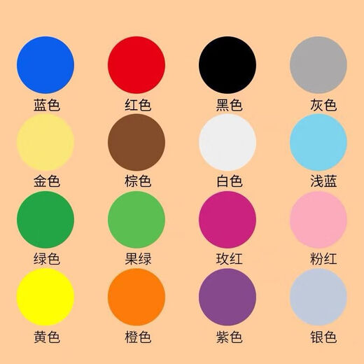 圆点不干胶贴纸彩色圆形贴纸激光打印空白姓名标签数字贴记号销控贴 黄色（15张） 直径19mm【1050贴】