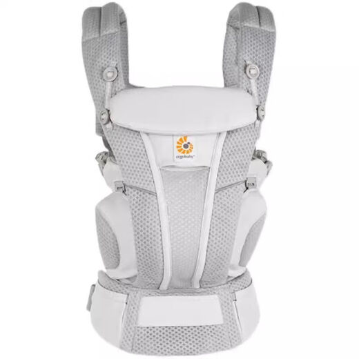 Ergobaby Ergou strap baby strap new baby new breathable front and rear dual-purpose baby holding artifact four seasons [Applicable to 0 upgraded breeze [pure cotton breathable] gray