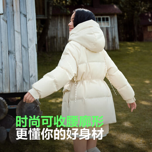 波司登（BOSIDENG）XJ6.19羽绒服女款短款脱卸帽加厚新国标90绒商场同款宽松外套 【热销】绯草米7259 S 160/84A 体重约110-130斤
