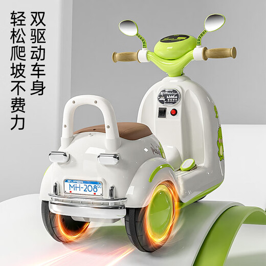 Bebel para niños en bicicleta eléctrica para niños de 1-3 años bebé de 3-6-8 años de niños de tres ruedas de tres ruedas de control de juguete de juguete. Cute Brown Bear - Estándar [6V4+ Educación temprana] Regalo para niños y niñas para el Día del Niño durante el primer año del año