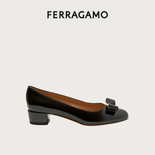 菲拉格慕（Ferragamo）女士Vara蝴蝶结高跟鞋 0591963_1D _ 65/37码 礼物 送女友